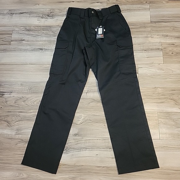 5.11 Tactical Other - 5.11 Tactical Pants Mens 32X30 Black Cargo Adjustable Waist Straight Leg NWT